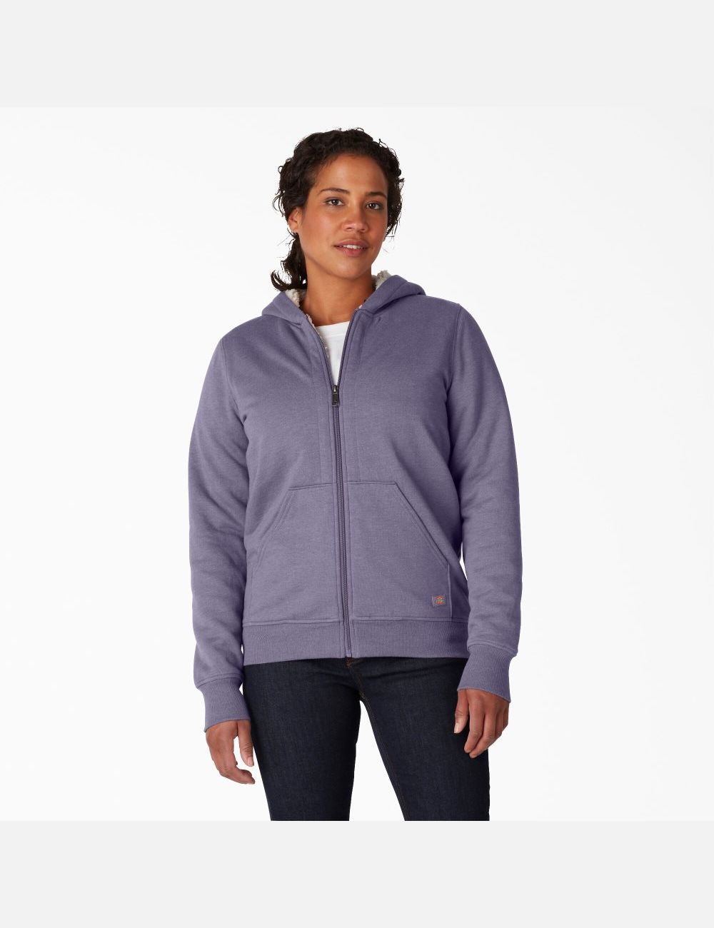 Sudadera Con Capucha Dickies High Pile Fleece Forro Mujer Azules Moradas | 1439802-GW