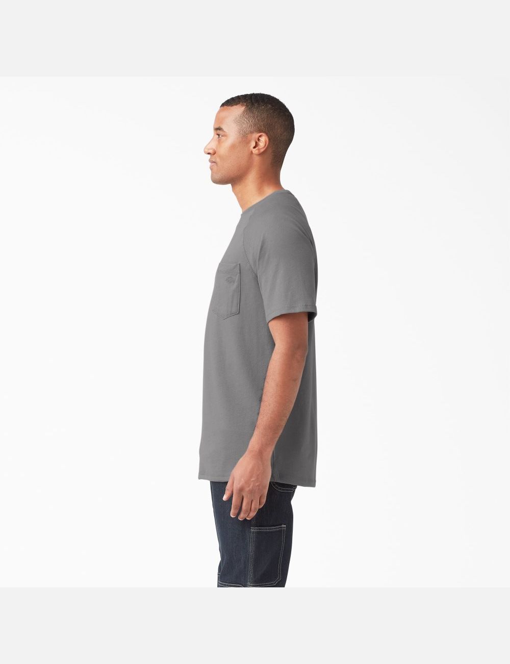 Tops Dickies Cooling Corta Sleeve Hombre Gris | 2617543-LF