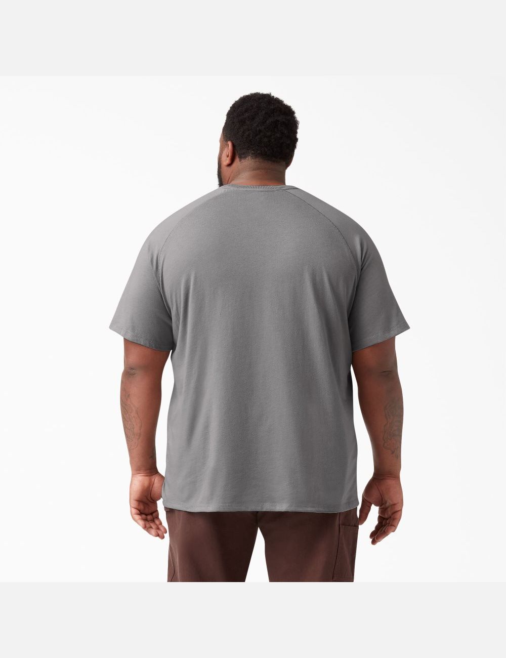 Tops Dickies Cooling Corta Sleeve Hombre Gris | 2617543-LF