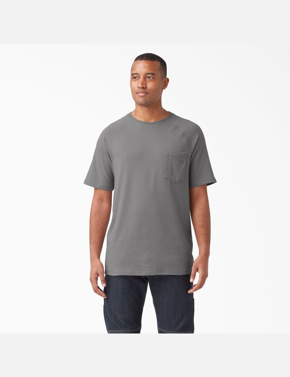 Tops Dickies Cooling Corta Sleeve Hombre Gris | 2617543-LF