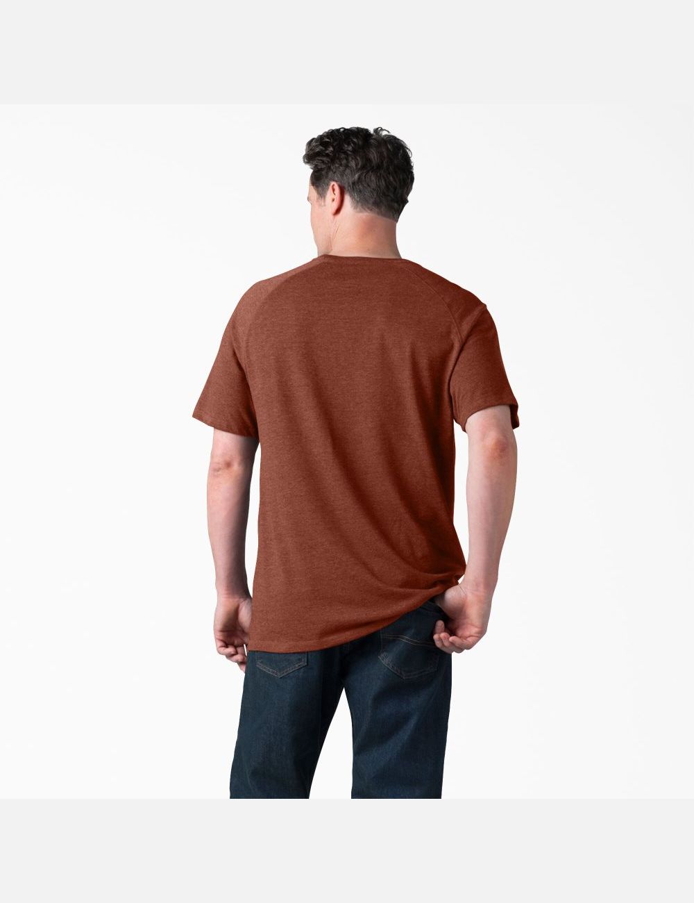 Tops Dickies Cooling Corta Sleeve Hombre Rojas | 8945270-QR