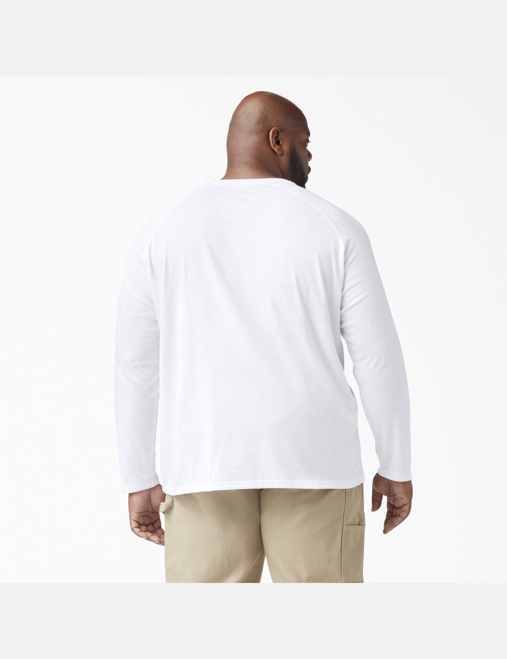 Tops Dickies Cooling Long Sleeve Hombre Blancas | 0875923-CT