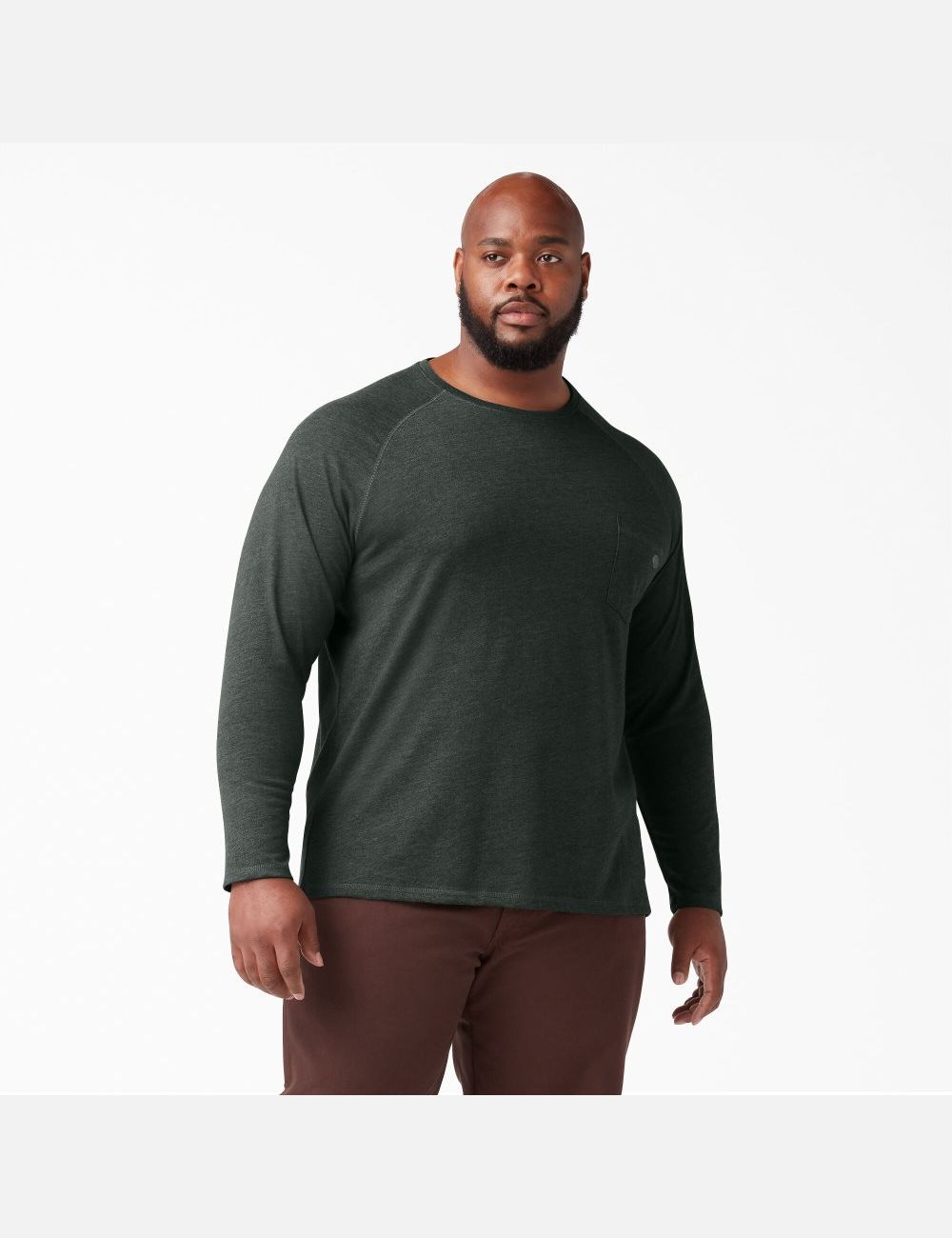 Tops Dickies Cooling Long Sleeve Hombre Verde | 4670319-BP