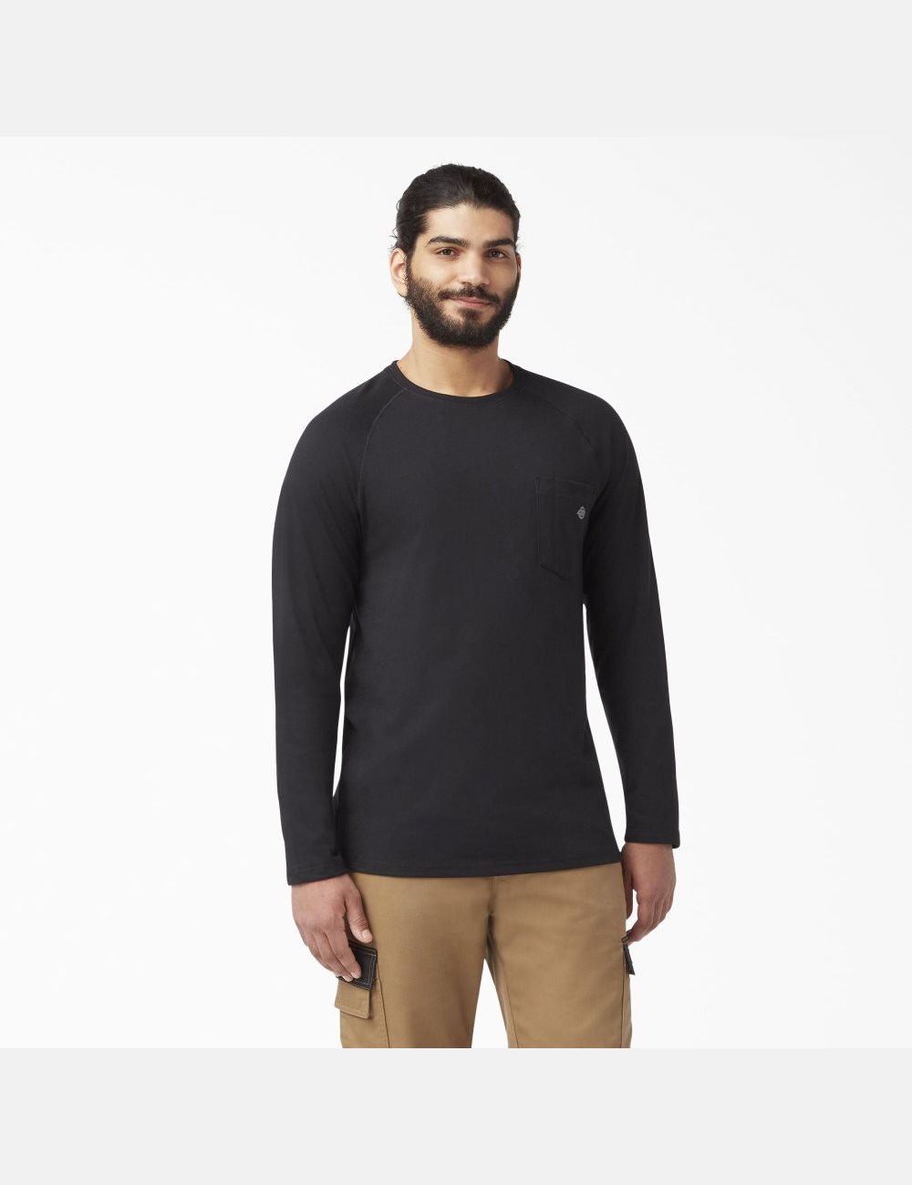 Tops Dickies Cooling Long Sleeve Hombre Negras | 5632790-BA