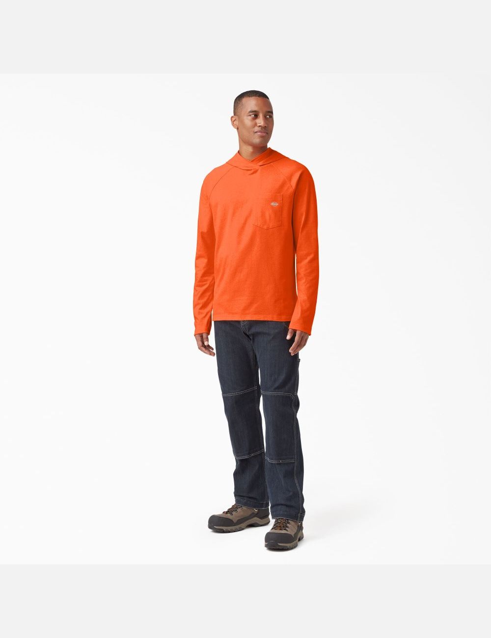 Tops Dickies Cooling Performance Long Sleeve Sun Hombre Naranjas Claro | 1729865-WT