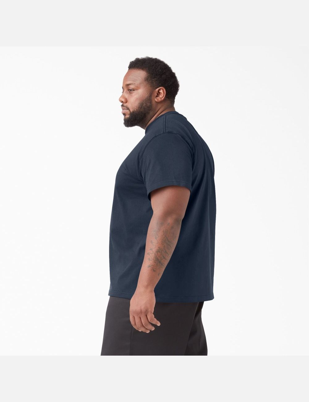 Tops Dickies Corta Sleeve Heavyweight Crew Neck Hombre Azul Marino | 7146582-TC