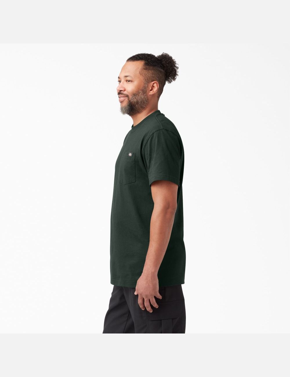 Tops Dickies Corta Sleeve Heavyweight Hombre Verde | 1539742-HJ