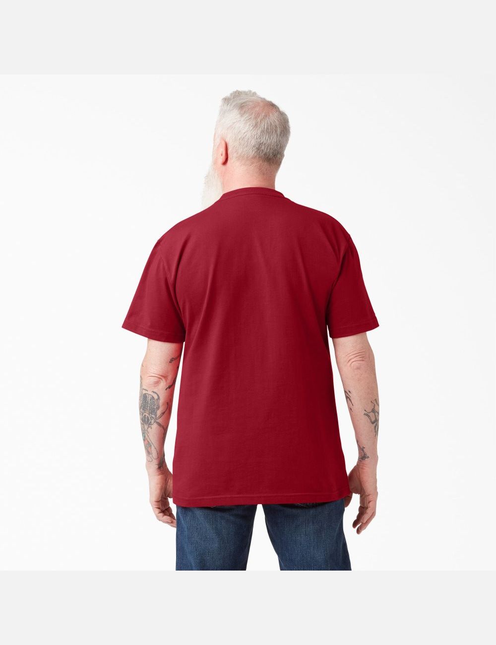 Tops Dickies Corta Sleeve Heavyweight Hombre Rojas | 5971423-SI