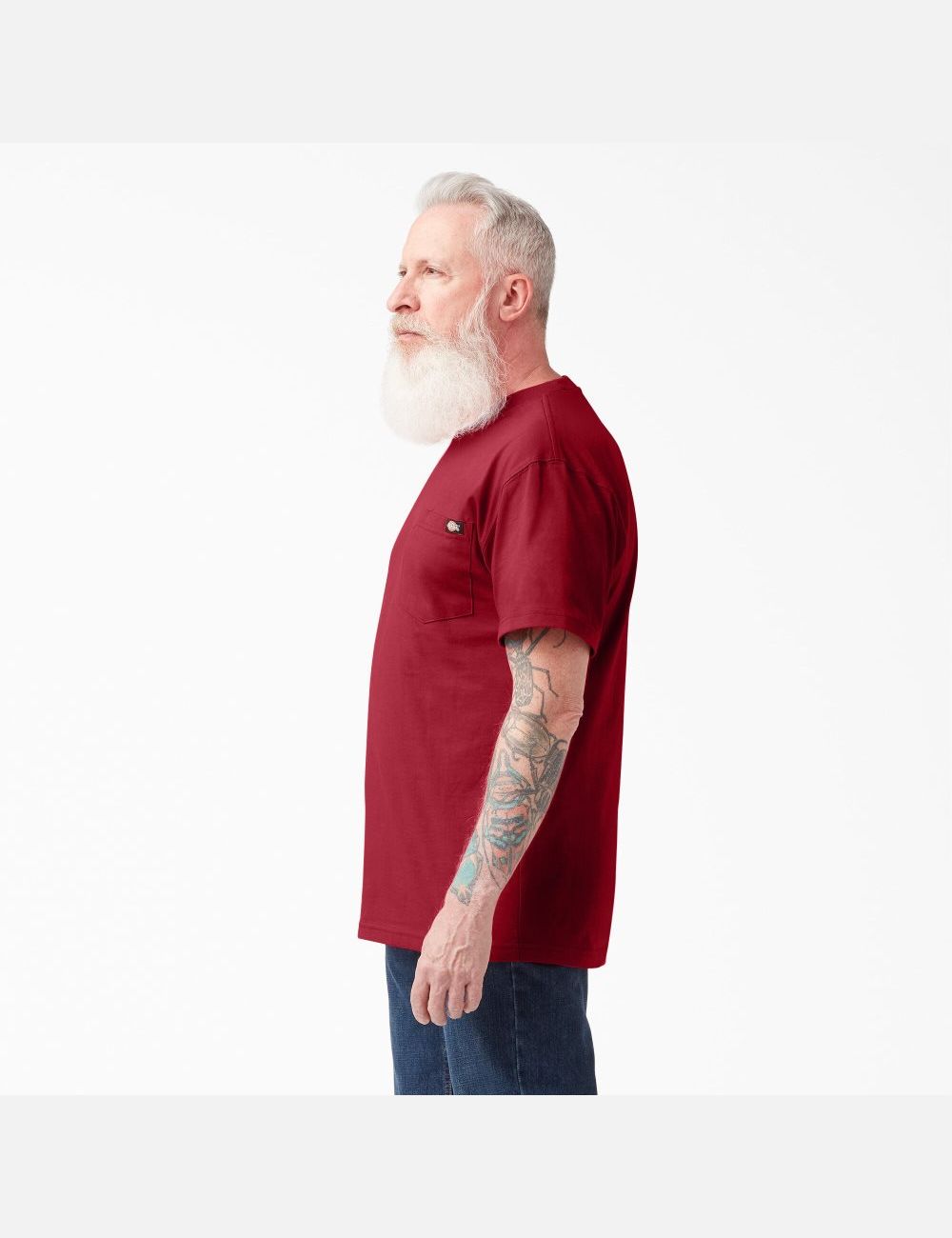 Tops Dickies Corta Sleeve Heavyweight Hombre Rojas | 5971423-SI