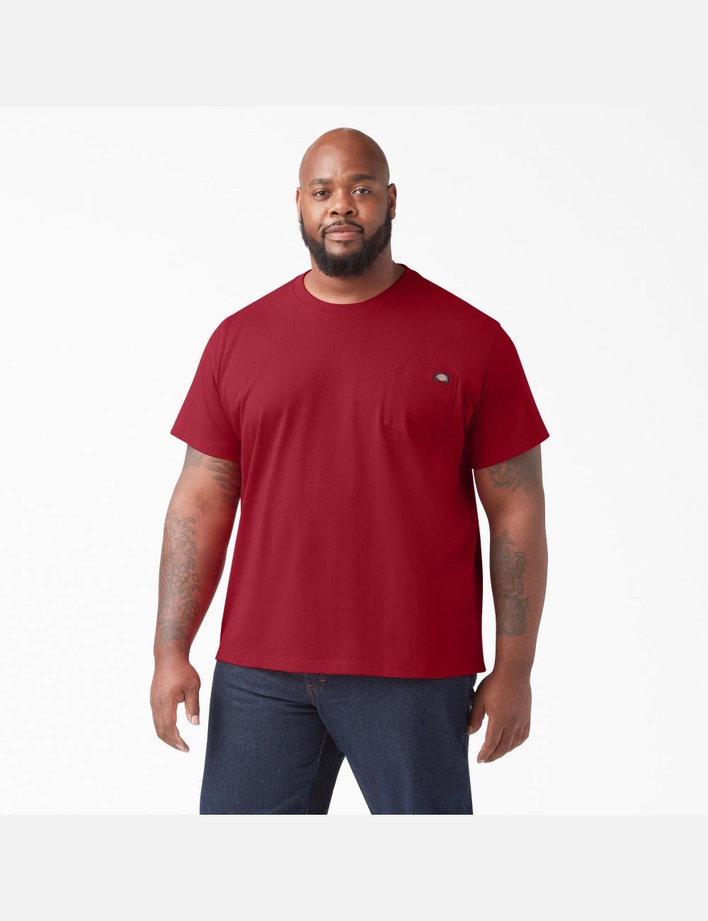 Tops Dickies Corta Sleeve Heavyweight Hombre Rojas | 5971423-SI