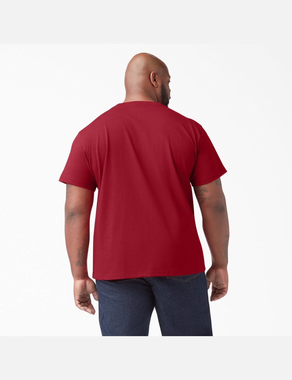 Tops Dickies Corta Sleeve Heavyweight Hombre Rojas | 5971423-SI