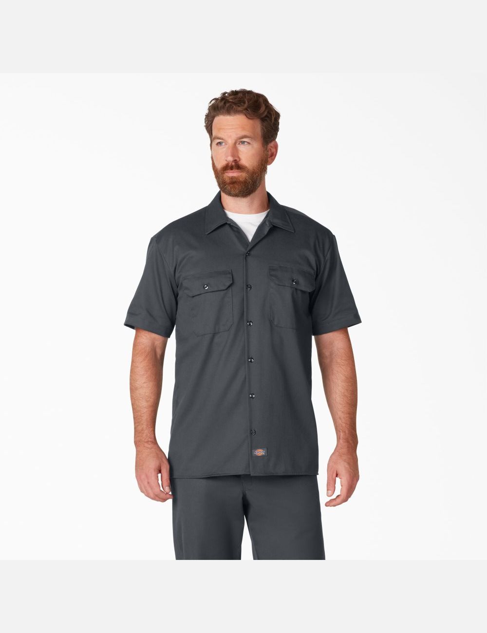 Tops Dickies Corta Sleeve Hombre Gris | 0413697-EU