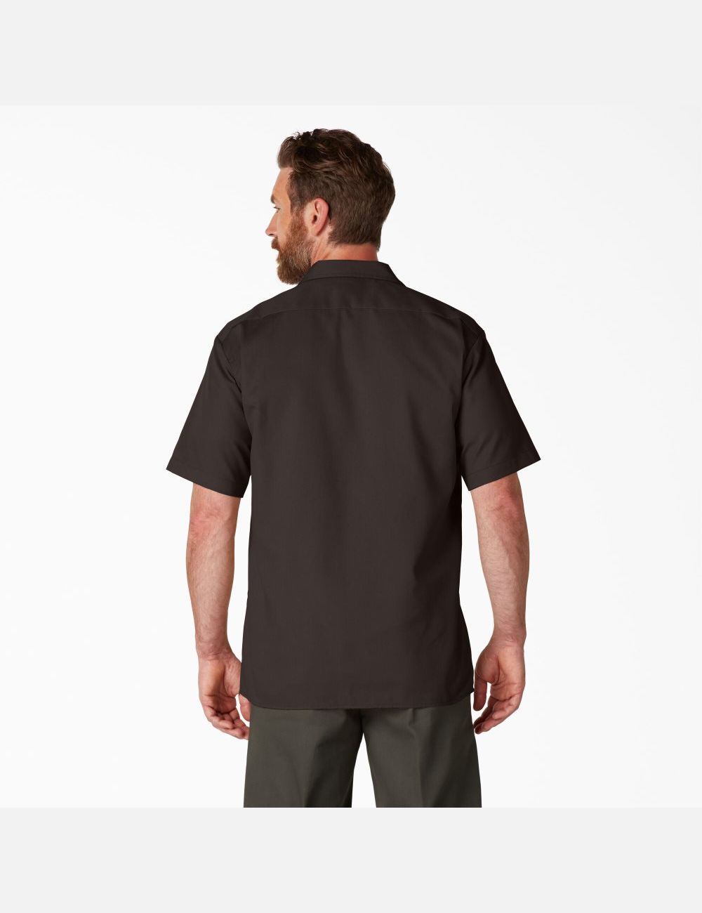 Tops Dickies Corta Sleeve Hombre Marrones Oscuro | 4968172-OC