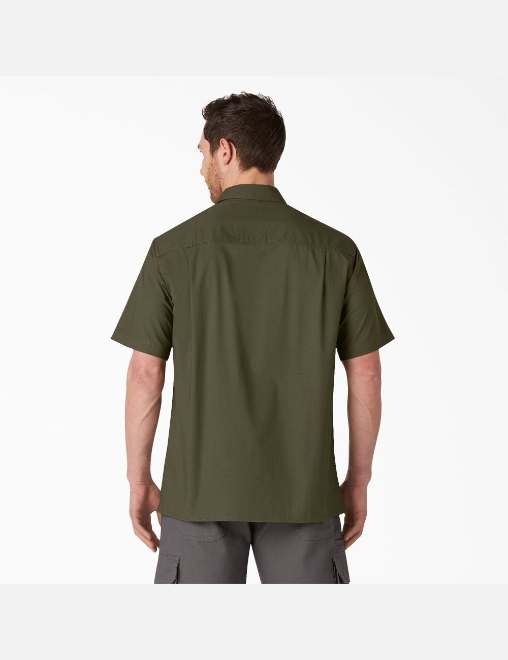 Tops Dickies Corta Sleeve Ripstop Hombre Verde | 8037625-NQ