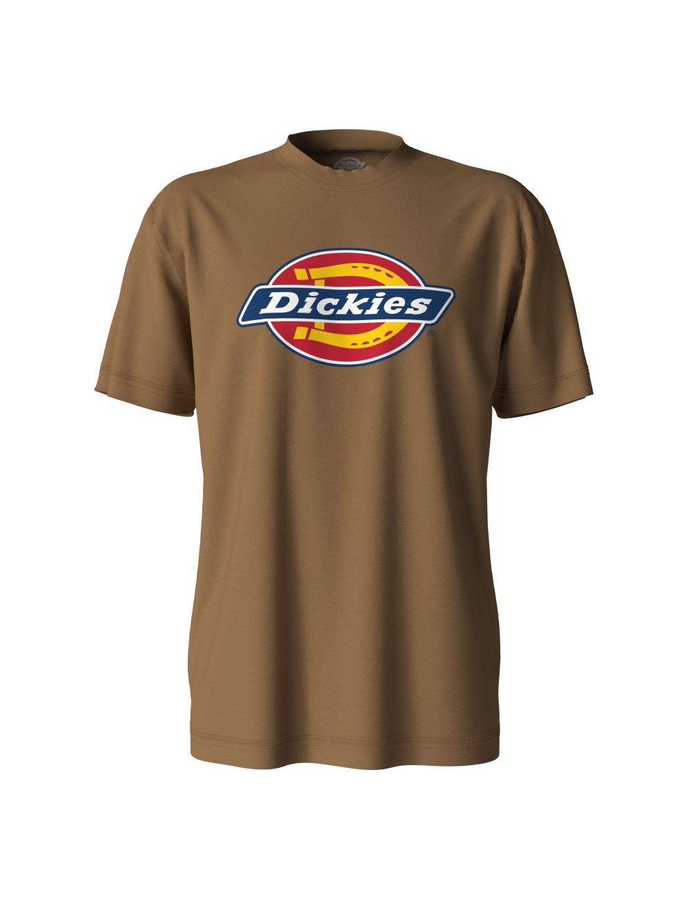 Tops Dickies Corta Sleeve Tri-Color Logo Estampadas Hombre Marrones | 9780642-FD