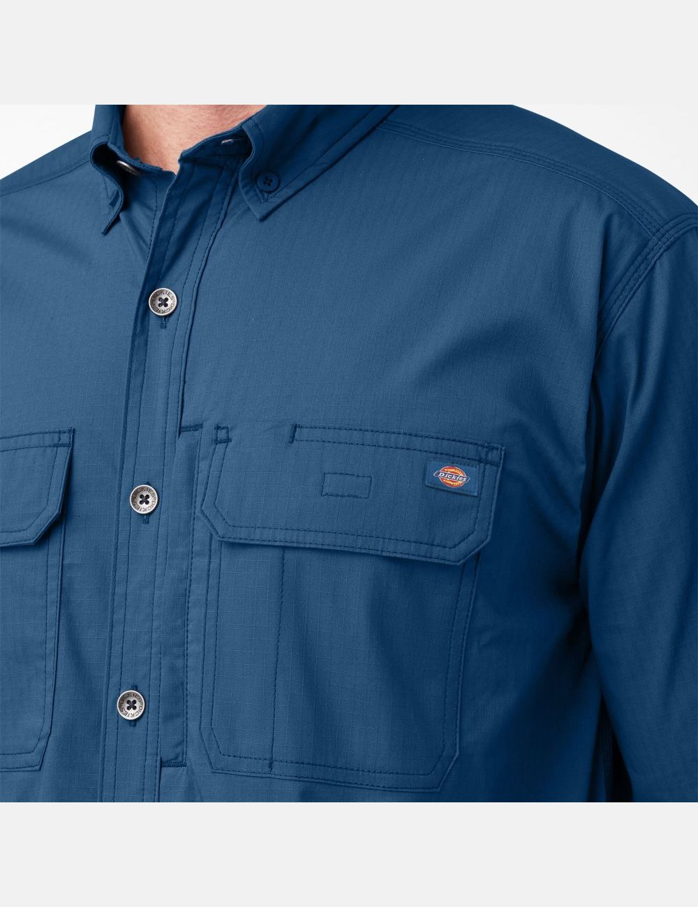 Tops Dickies DuraTech Ranger Ripstop Hombre Azules Oscuro | 4820139-KC