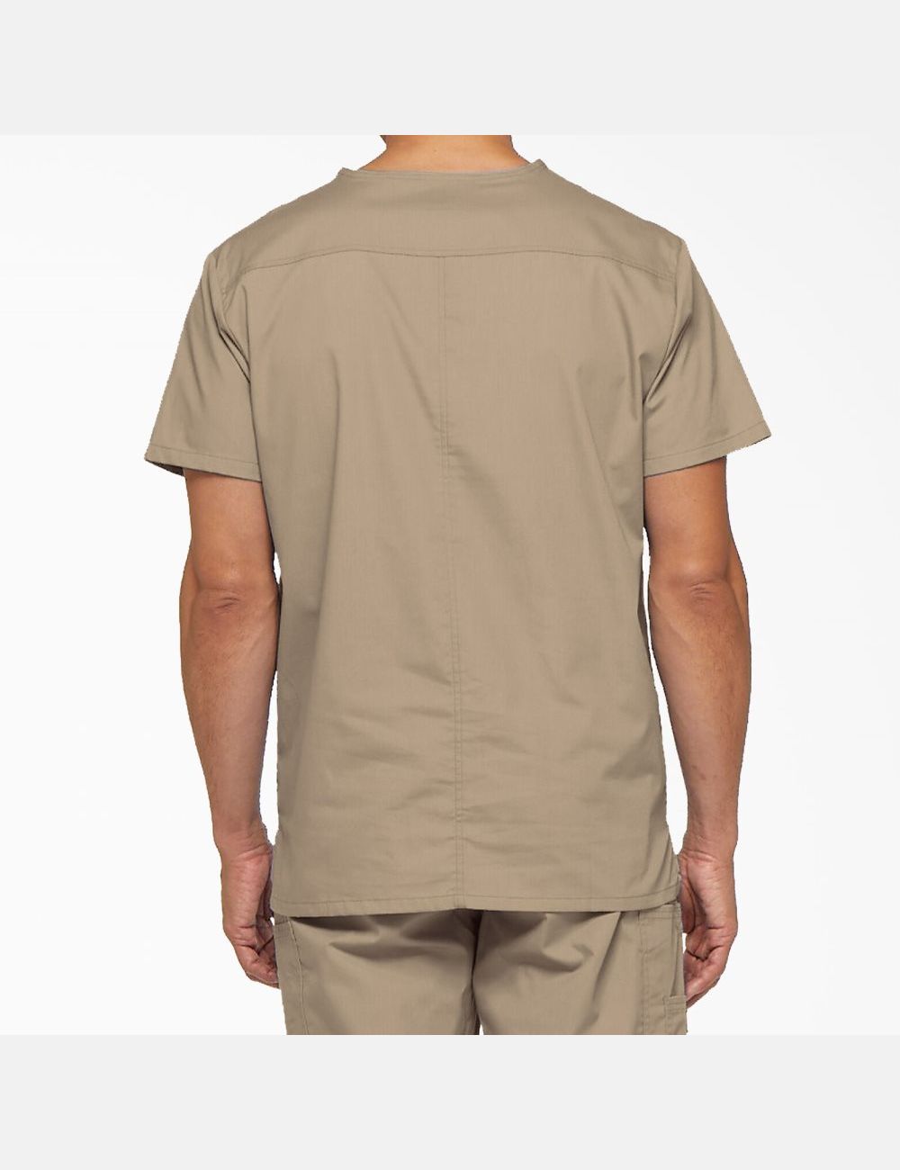 Tops Dickies EDS Signature V-Neck Hombre Kaki | 2495781-VA