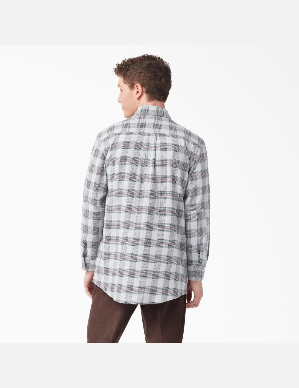 Tops Dickies FLEX Regular Fit Flannel Hombre Gris | 1598426-XN