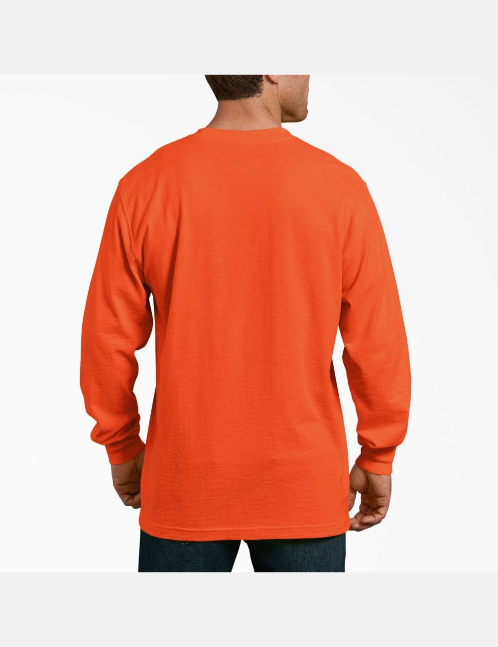 Tops Dickies Heavyweight Neon Crew Neck T-Shirt Hombre Naranjas Claro | 2348570-FU