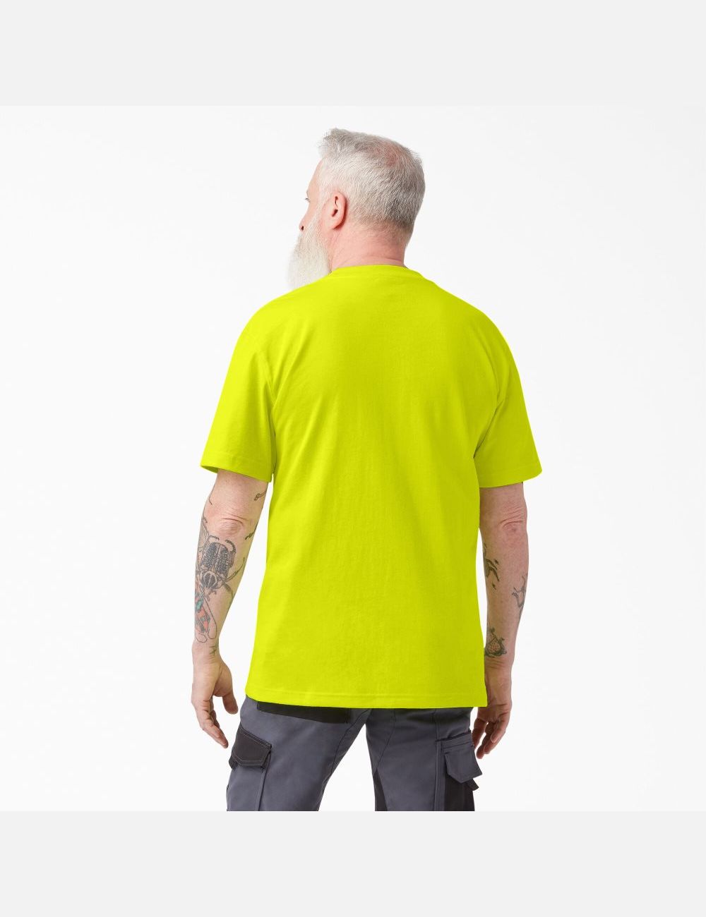 Tops Dickies Neon Corta Sleeve Heavyweight Hombre Amarillo Claro | 1928046-ZO