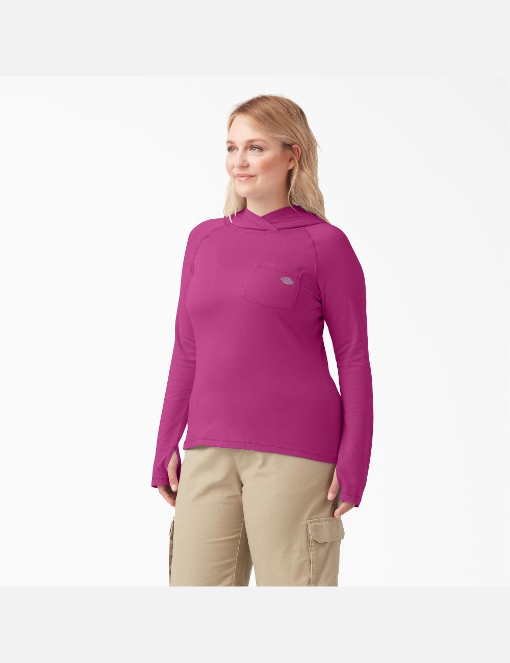 Tops Dickies Plus Cooling Performance Sun Mujer Fucsia | 1208597-HB