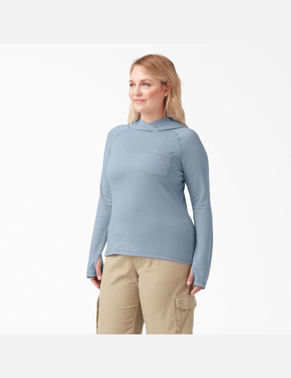 Tops Dickies Plus Cooling Performance Sun Mujer Azules | 3690427-CN