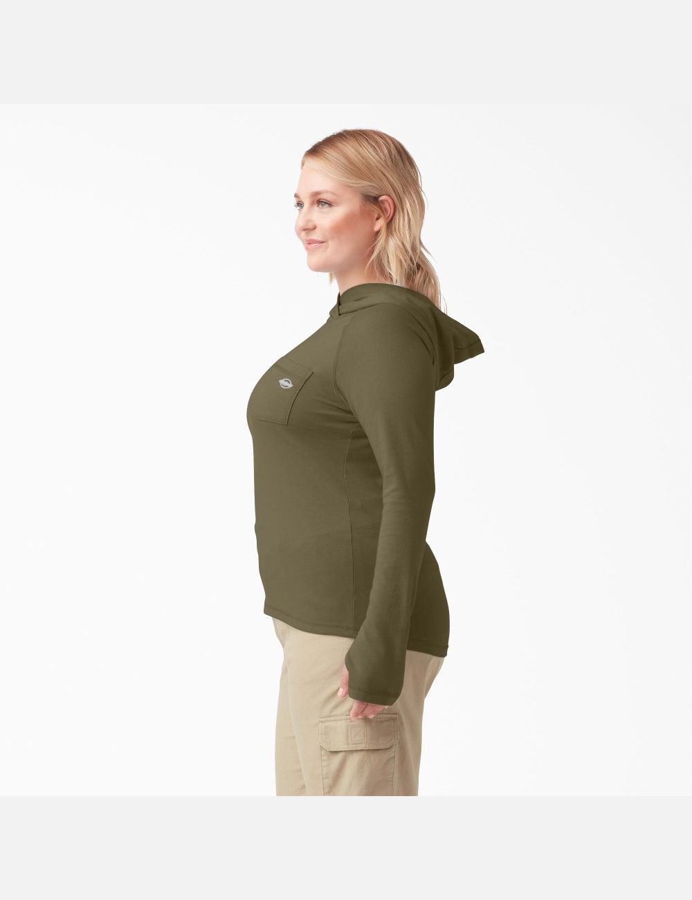 Tops Dickies Plus Cooling Performance Sun Mujer Verde | 4587162-IH