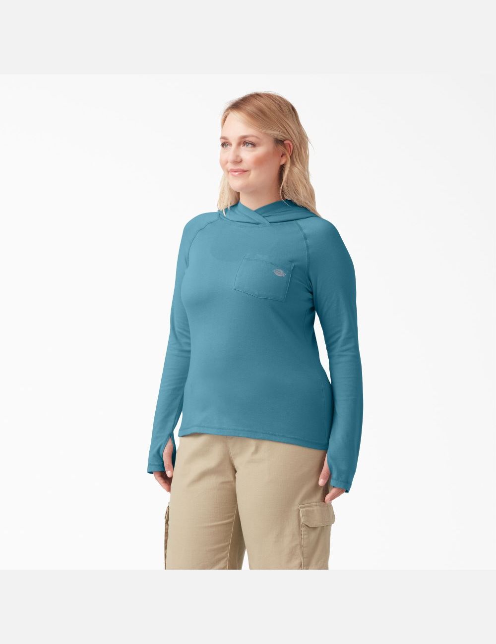 Tops Dickies Plus Cooling Performance Sun Mujer Azules Oscuro | 6274310-KF