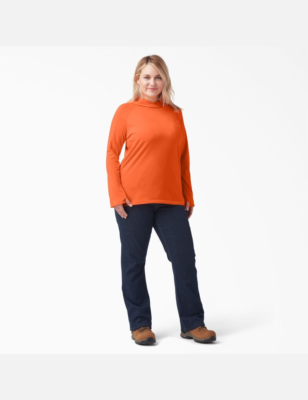 Tops Dickies Plus Cooling Performance Sun Mujer Naranjas Claro | 8069257-HV