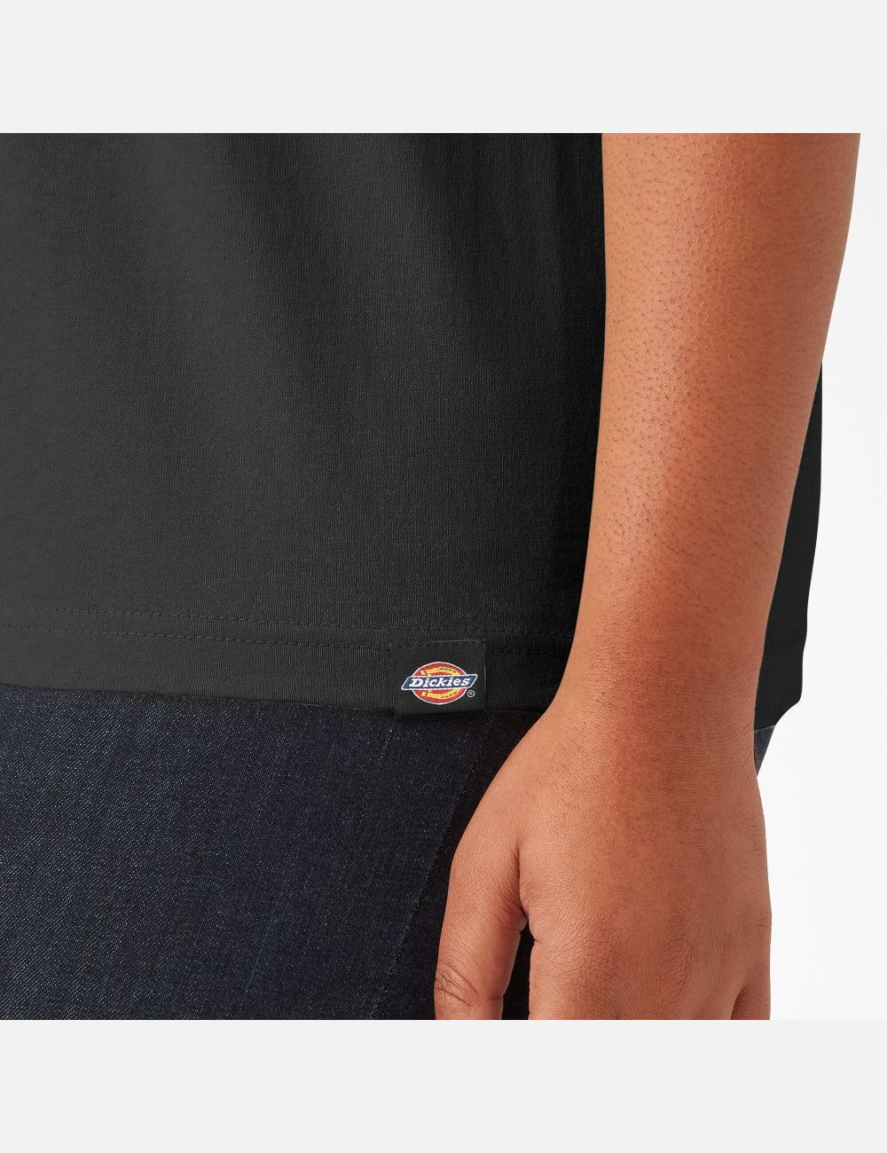 Tops Dickies Plus Logo Estampadas Mujer Negras | 1687453-CF