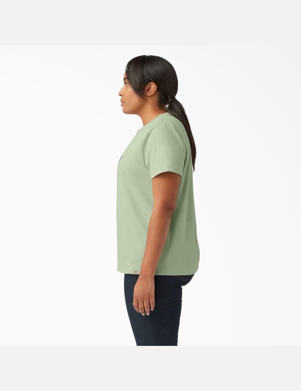 Tops Dickies Plus Logo Estampadas Mujer Verde | 3941678-YU