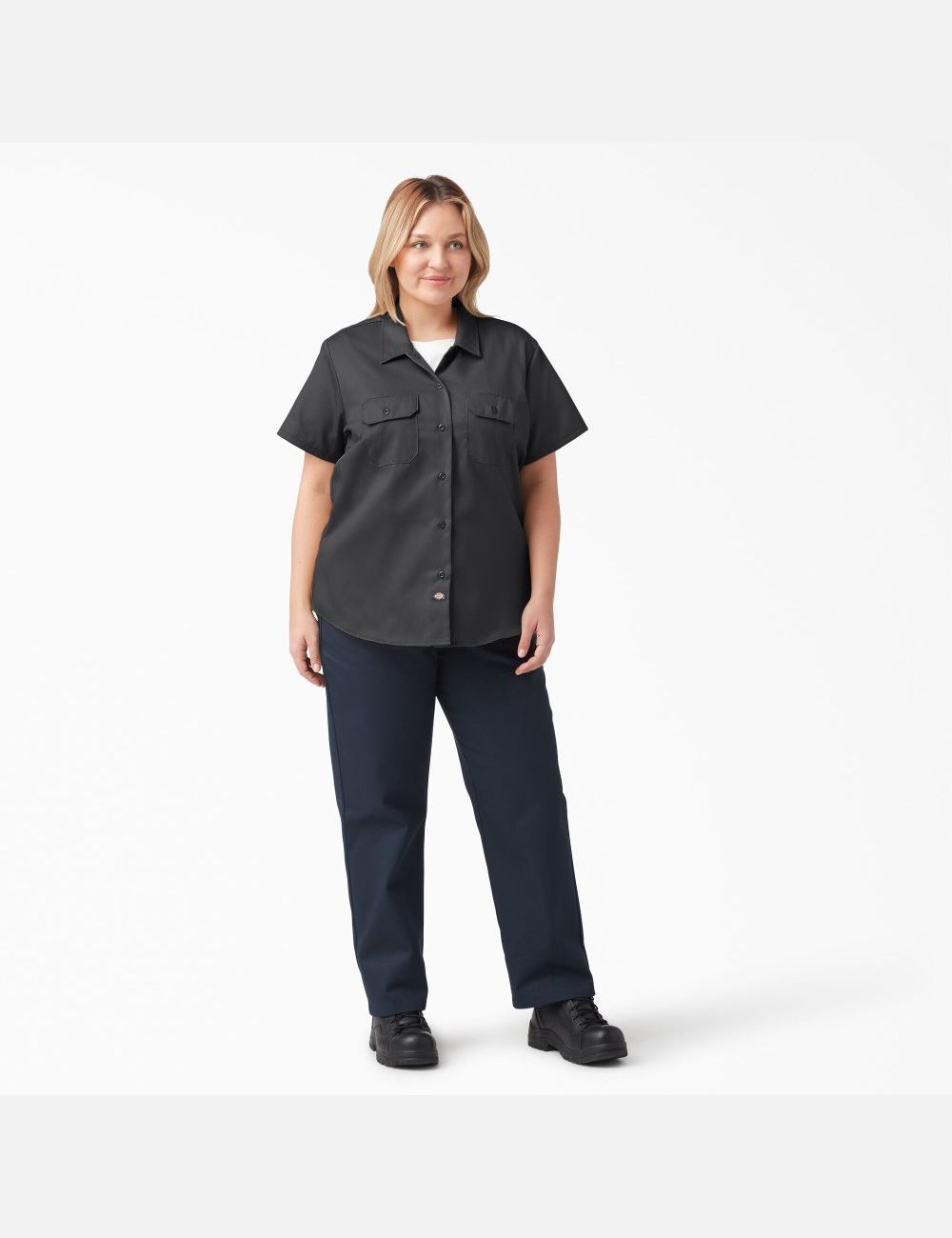 Tops Dickies Plus Original 574 Trabajo Mujer Negras | 3820495-PL