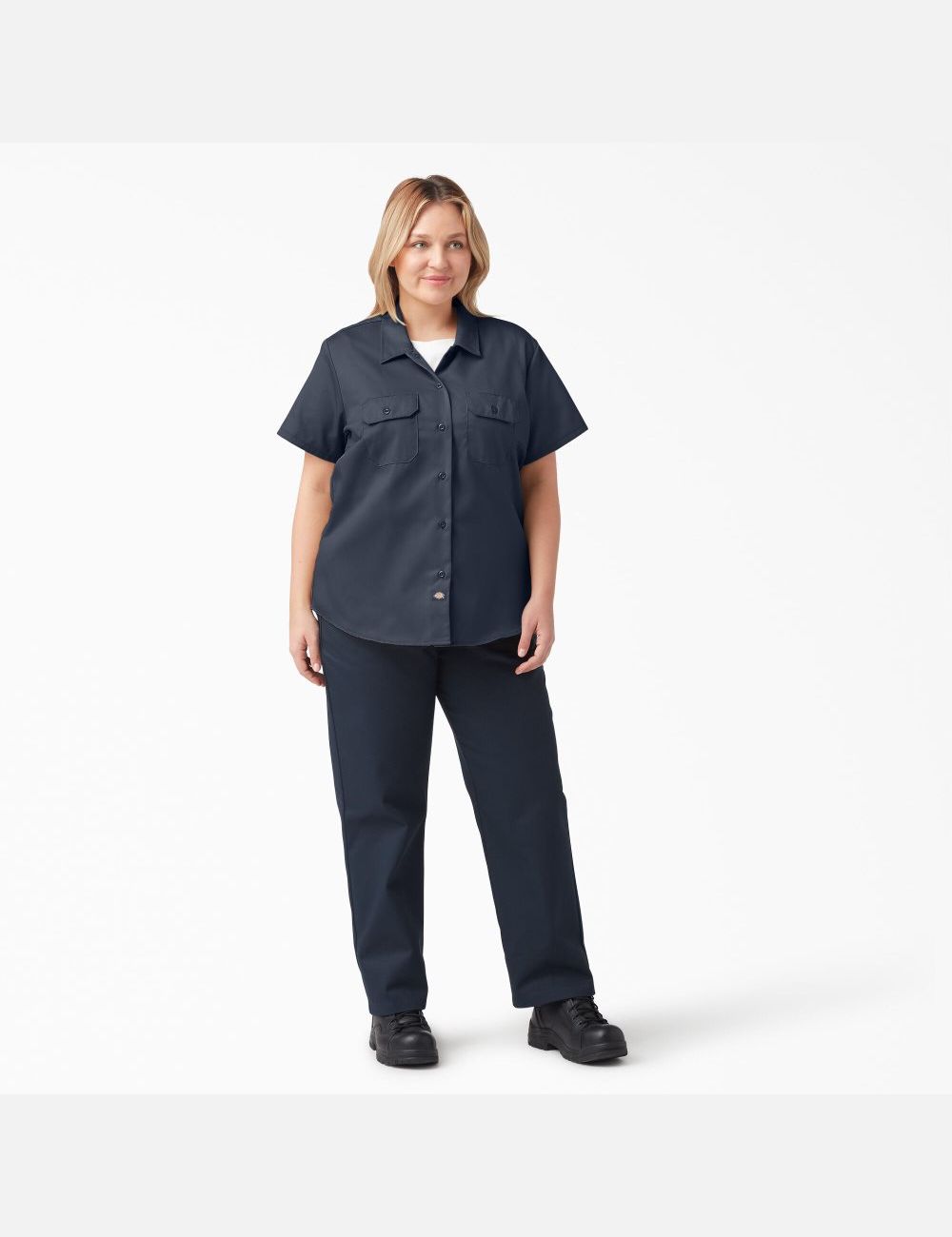 Tops Dickies Plus Original 574 Trabajo Mujer Azul Marino | 8973504-JG