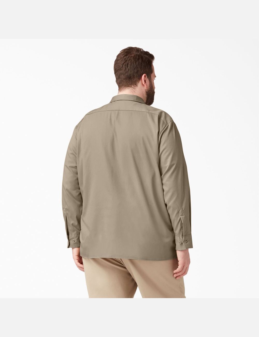 Tops Dickies Relaxed Fit Long Sleeve Hombre Marrones | 3790845-GA