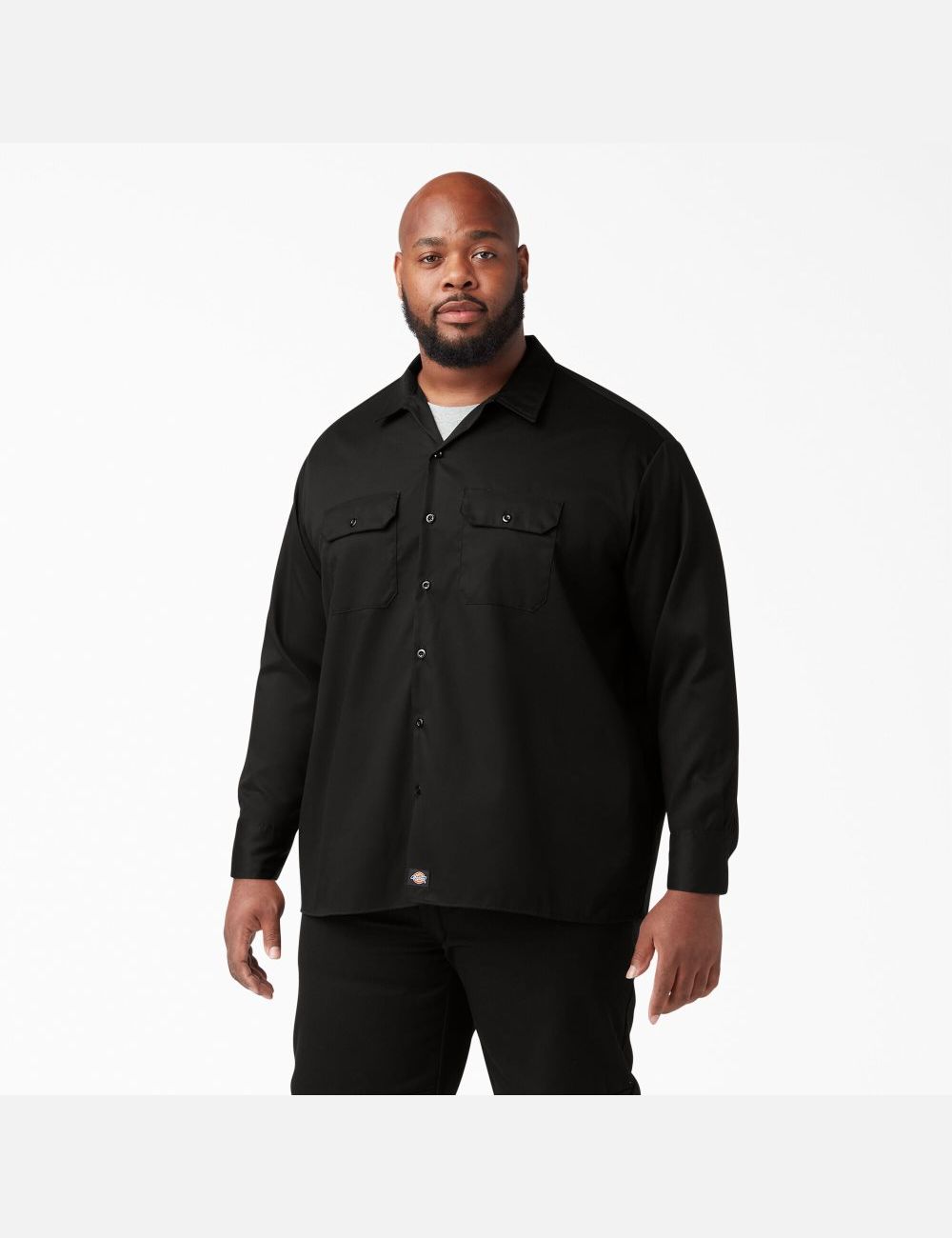 Tops Dickies Relaxed Fit Long Sleeve Hombre Negras | 4039268-YS